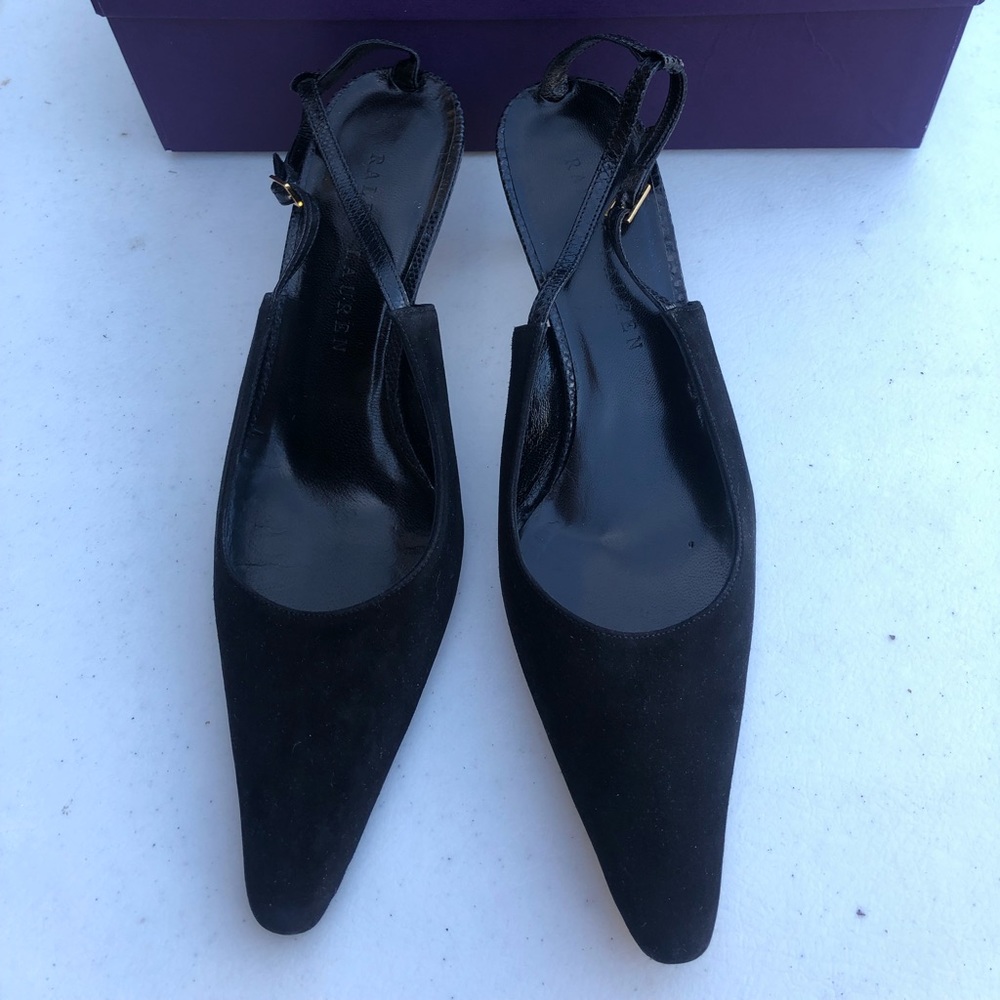 Ralph Lauren Black Pointy Heel